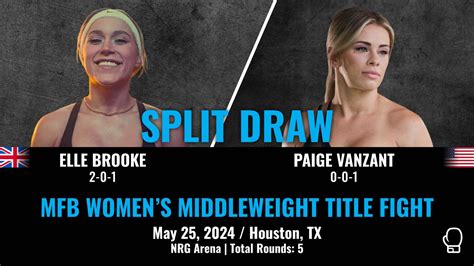 only fans paige van zant|Brooke, VanZant Draw at X Series 15